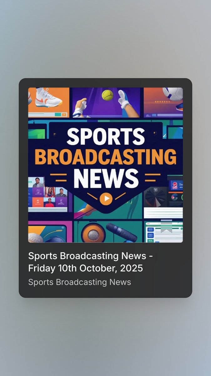bitmark_pr's tweet photo. This week's Sports Broadcasting News bulletin is live. Head over to our Substack to get all the latest headlines. Subscribe for free and get a weekly newsletter sent to your email inbox every Friday. 

https://t.co/Rzp2vhLLIG https://t.co/QYmQJ4HImm