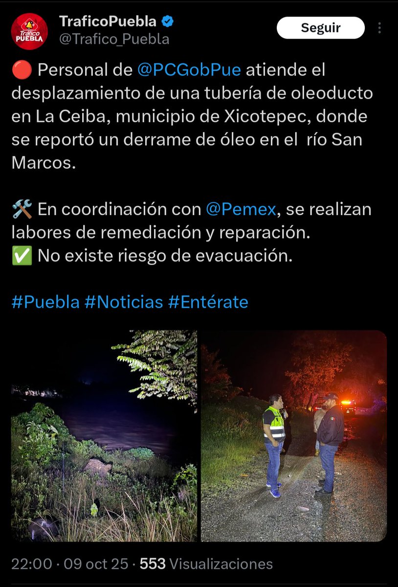 PTCastaeda's tweet photo. @Clementelogay @Claudiashein @armentapuebla_ @Azteca @UniNoticias @AztecaUNO Pero a las 10:00 pm consideraron que no había riesgo de explosión... Les faltó un poco más de preocupación. https://t.co/cTMD0oRU06