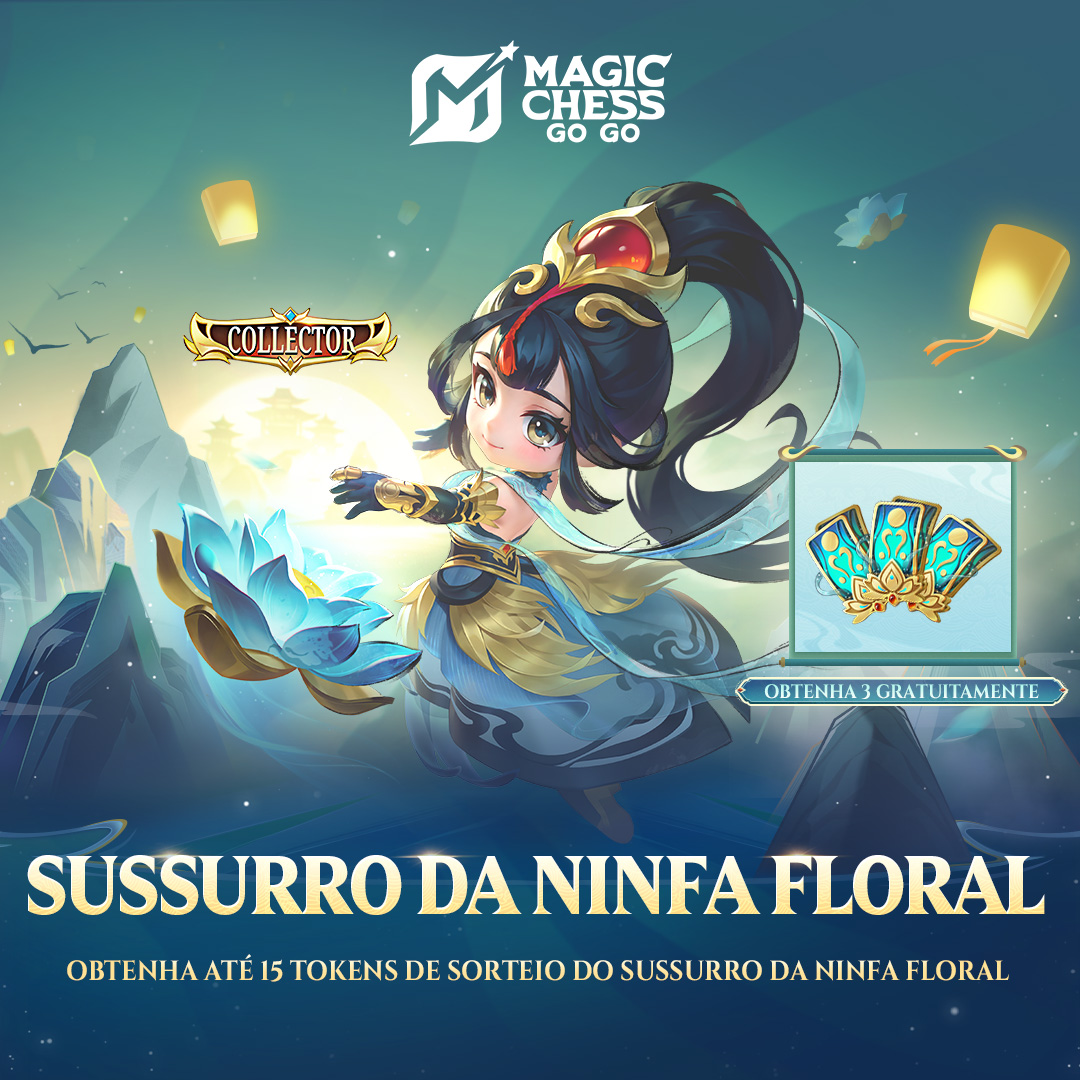 mcggbr's tweet image. O evento Sussurro da Ninfa Floral do MCGG chegou! Ganhe a skin "Ninfa Floral" da Guinevere!
Entre no MCGG e participe da batalha para obter 3 Tokens de Sorteio gratuitamente!
#MagicChessGoGo
#MCGG
#MCGGSeason3
#MCGGS3CosmicTraders
#MCGGNewSeason