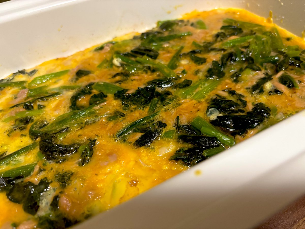 ほうれん草とツナのオムレツ🥬🍳