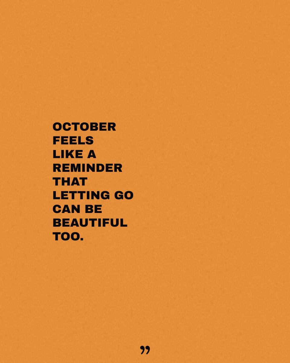 Lovandfear's tweet image. 🍂 “October teaches us that letting go isn’t always loss — sometimes it’s the most beautiful way to make space for what’s next. Release with grace, welcome with hope.”