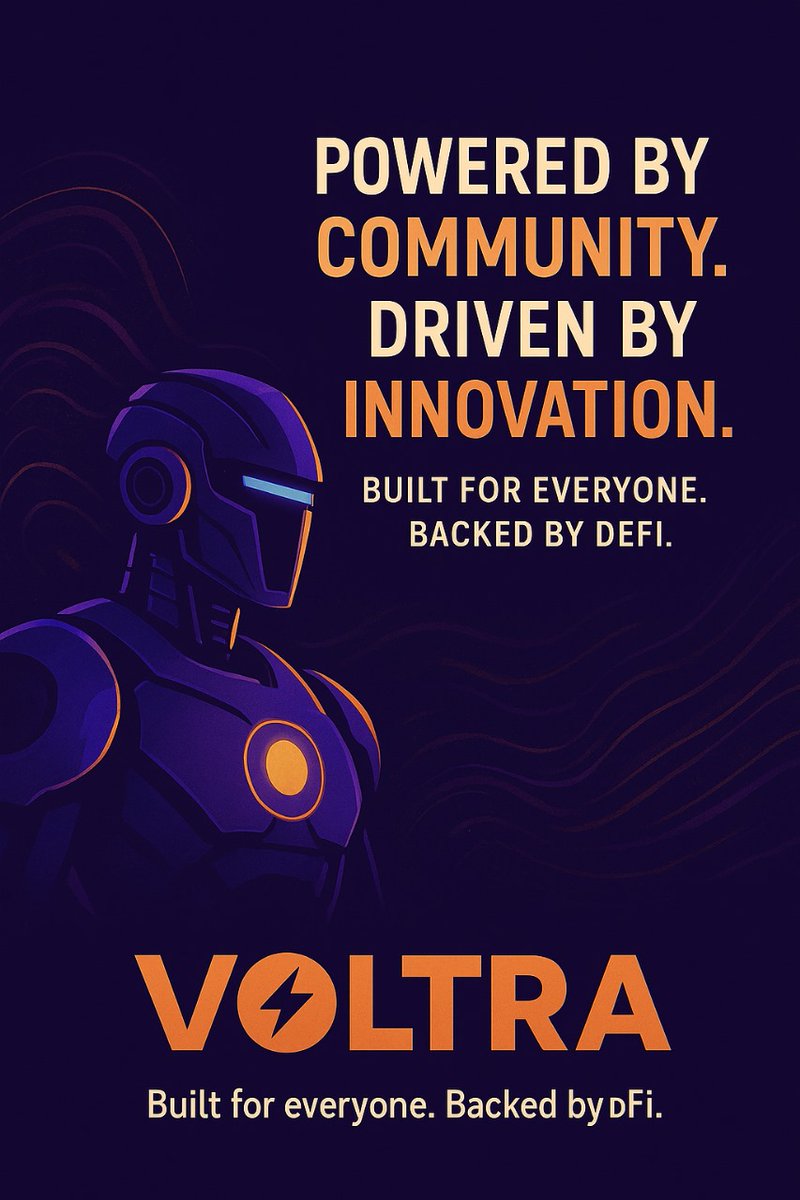 Miasophia09's tweet photo. Powered by community. Driven by innovation. 
@Voltrastudio isn’t just building another launchpad , it’s building a movement.
Built for everyone. Backed by DeFi.
#VoltraLaunchpad 
#gVoltra https://t.co/AwHVipRVLk