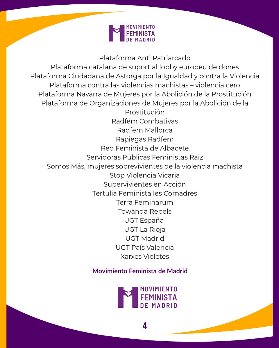 Ya son más de un centenar de organizaciones adheridas a nuestra carta al congreso para exigir #LeyAbolicionistaYa 
No pueden seguir ignorando la voz de todas. El feminismo es abolicionista ✊️ 
Seguimos recogiendo adhesiones, ¡¡firma, difunde!! 
link en la bio 👈
#LOASPSeráLey