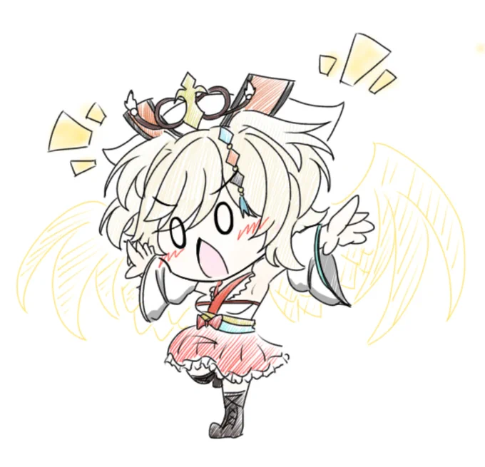 荒ぶるホウオウのポーズぅ