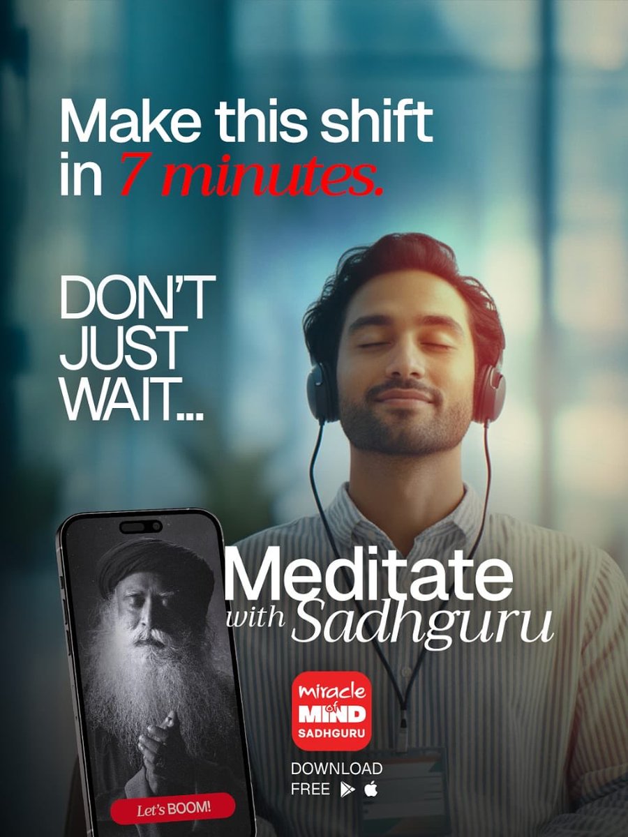roopshetty's tweet image. On this #WorldMentalHealthDay let’s commit to spare 7 mins a day for our inner well-being #DontWaitMeditate #MiracleOfMind