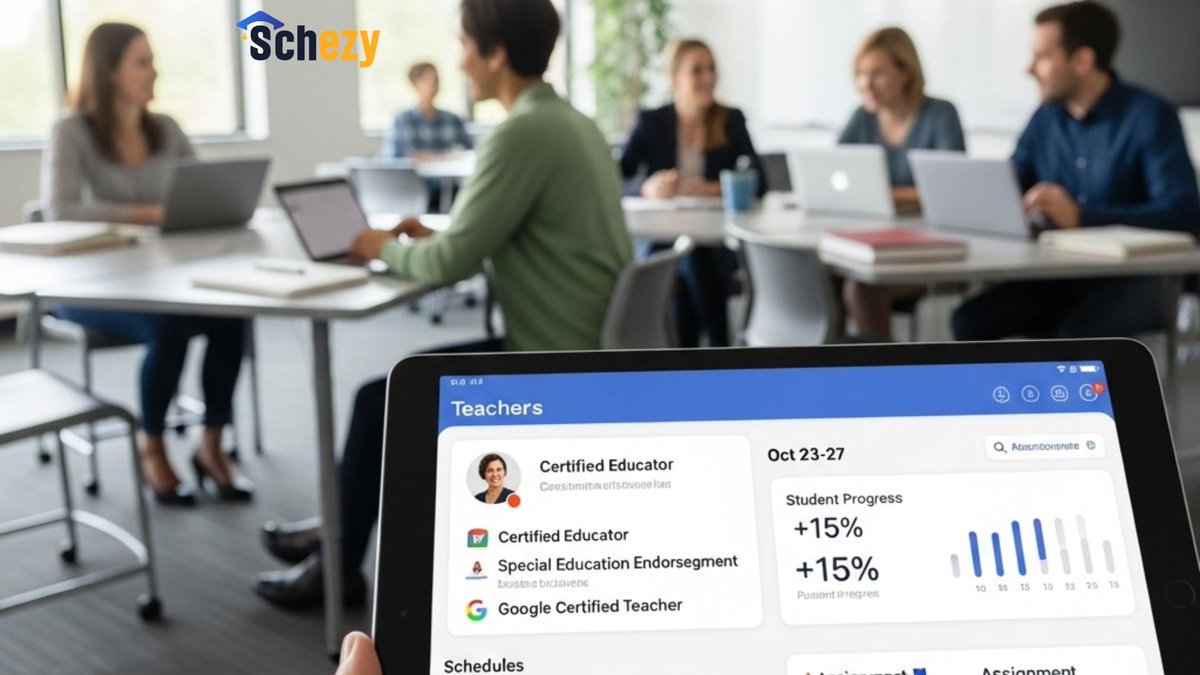 nawaz_Q911's tweet image. Empower Your Teachers!
Centralize profiles, reduce admin hassle, and focus on what matters most—teaching.
👉 Learn how: schezy.com/blog/teacher-p…
#TeacherProfileManagement #EdTechTools #SmartSchools