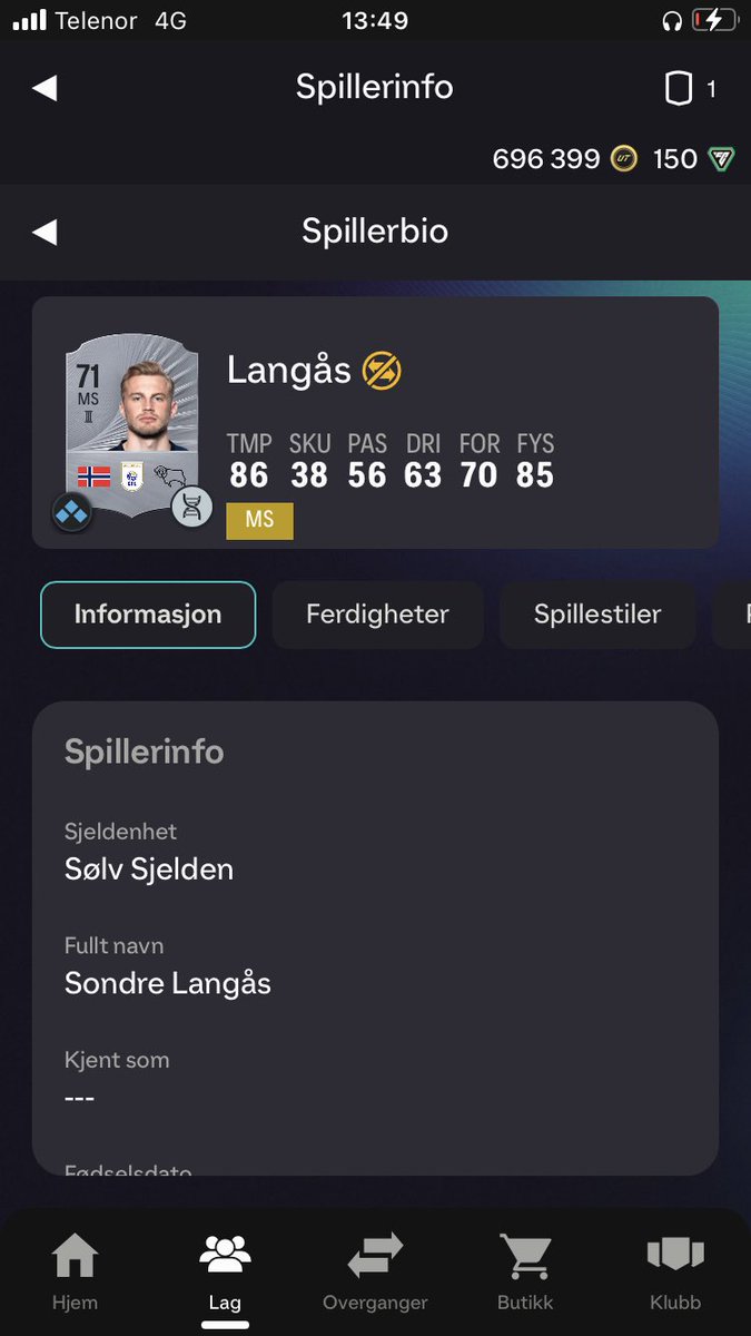 esp_amu's tweet photo. @EAsportsFCleak Too much pace most likely but does he fit? https://t.co/f9XUfmBRGF