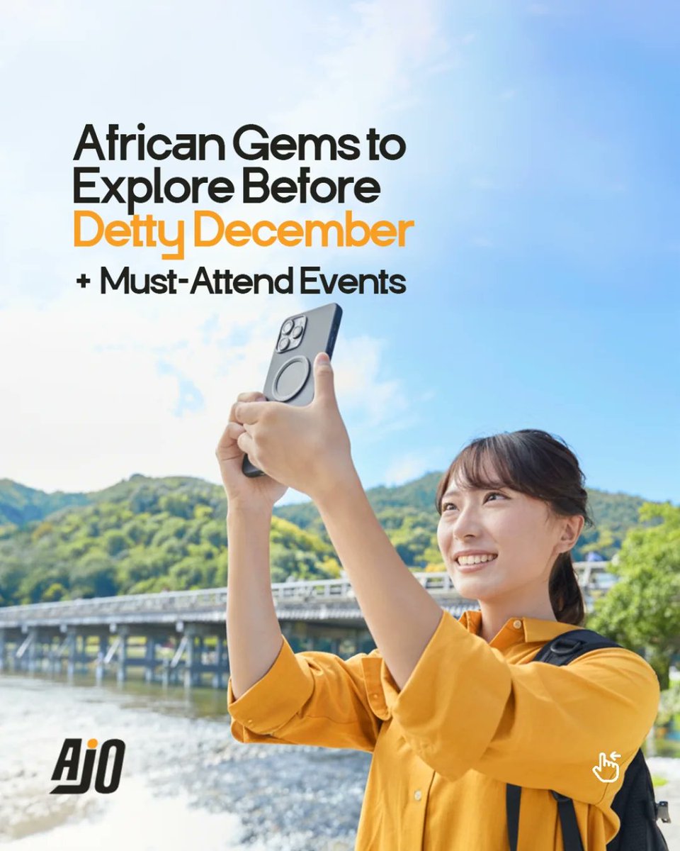 tryajo's tweet photo. The countdown to Detty December has begun!

The continent is already alive with unforgettable events.

This season is your moment to wander through these vibrant destinations without the December crowds. Stay connected with https://t.co/V88Jr4yzsJ https://t.co/8p4gy0wZb3