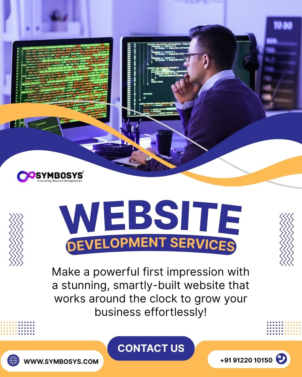 SymbosysTech's tweet image. 💻 Transform your ideas into a stunning online presence with Symbosys! 🚀
We build modern, responsive, and high-performing websites that help your business grow faster than ever.
#Symbosys #WebsiteDevelopment #WebDesign #DigitalGrowth #TechSolutions #BusinessWebsite #GrowOnline