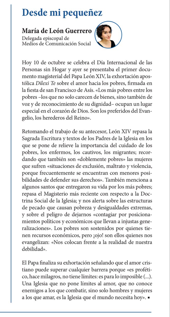 “Una Iglesia que no pone límites al amor… es la Iglesia que el mundo necesita hoy” (Dilexi Te, León XIV).