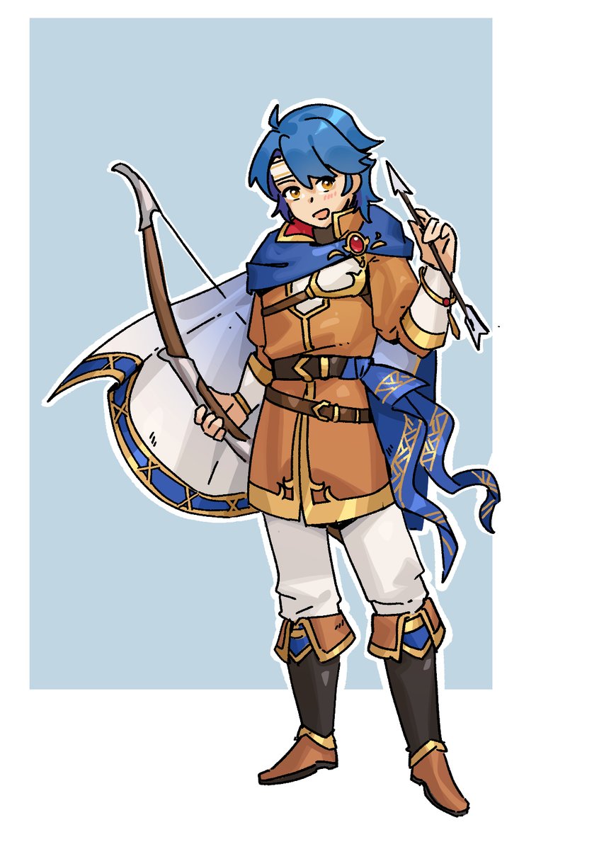 I have created another fankid! This is Siegfried, prince of Belhalla and the older son of Seliph and Lana. 

Sketch done by <a href="/eili_enie/">eili enie 🇺🇦</a>. Thank you so much for your art!