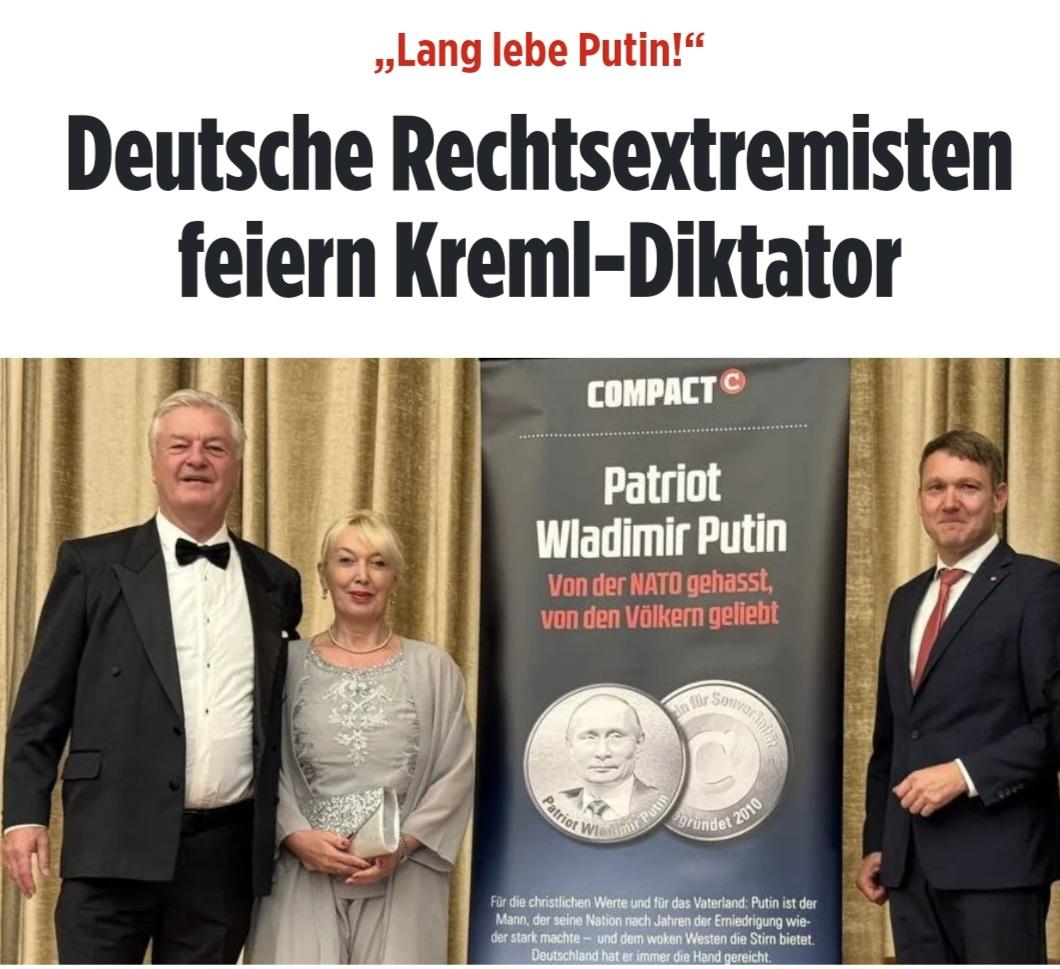 VriesChristoph's tweet image. Diese Heroisierung des Kriegstreibers Putin, der 🇩🇪 zum Ziel hybrider Angriffe gemacht hat und die Freiheit ganz Europas bedroht, durch Compact und weite Teile der #AfD ist nicht nur abstoßend und widerlich, sondern auch eine Schande für jeden Patrioten, der sein Vaterland liebt.