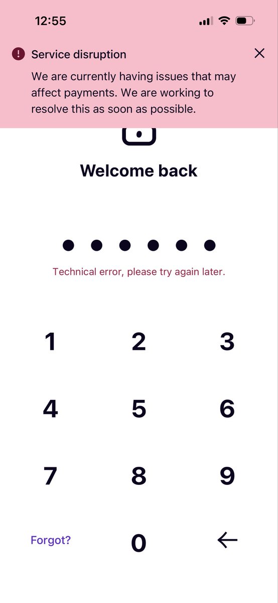 bizzimummyUK's tweet photo. @Klarna is the app down? https://t.co/M98jF2UEBb