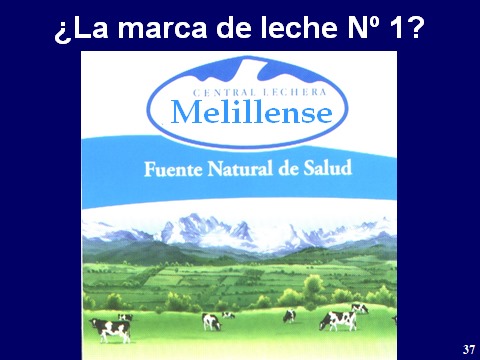 Central Lechera Asturiana es dueña de "Asturias" en la categoría de leche.

Una "Central Lechera Melillense", aunque tuviera mejor producto, no tendría ninguna oportunidad.

El origen, cuando es creíble, es un arma devastadora.