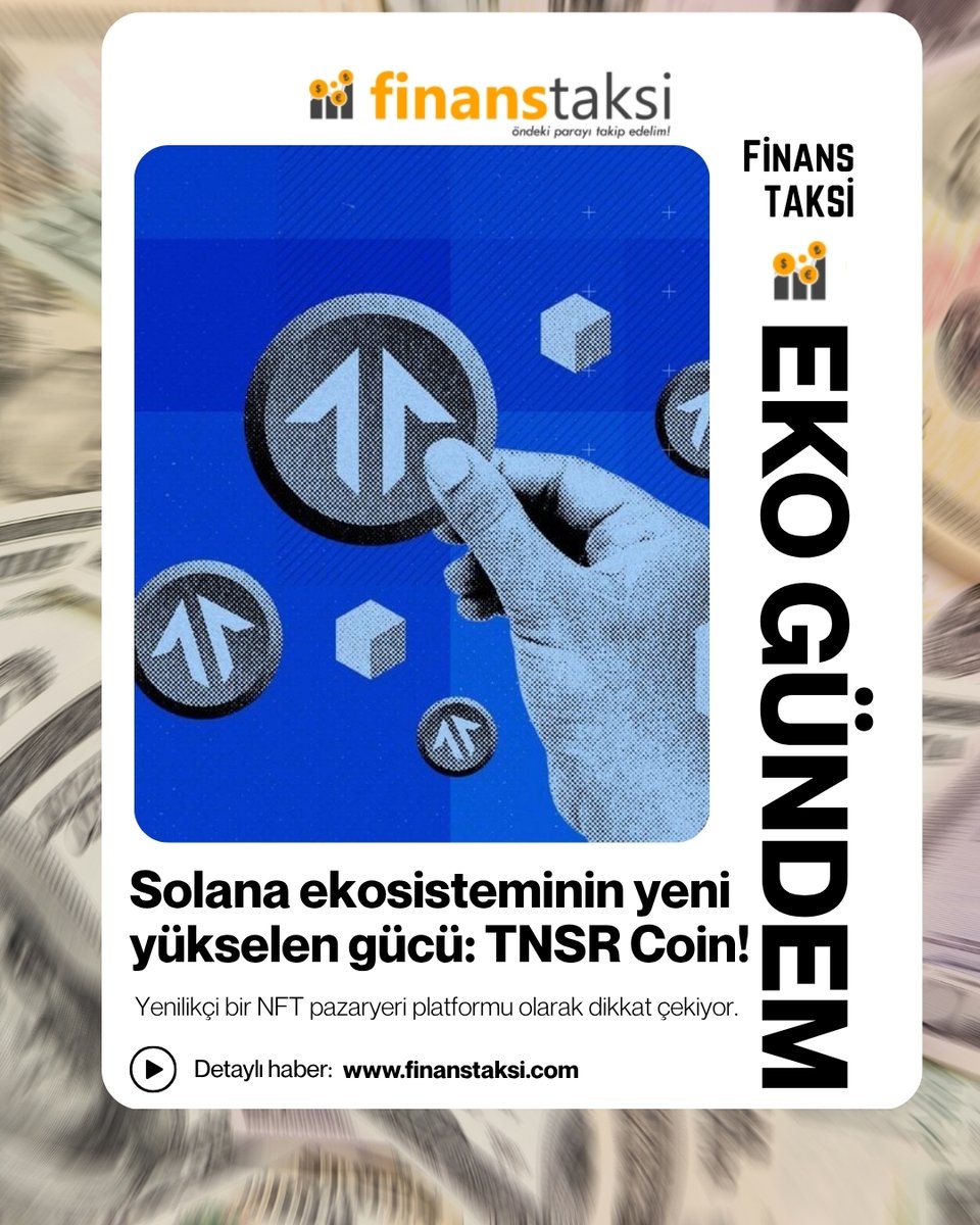 FinansTaksi's tweet image. 💠 TNSR Coin (Tensor)
NFT piyasasında yeni dönem! Solana tabanlı Tensor, sadece bir pazar yeri değil; güçlü bir ekosistem inşa ediyor.
🔹 Toplam Arz: 1 Milyar
🔹 Kullanım: Yönetişim, indirimli işlemler, premium erişim
#TNSR #Tensor #Solana #NFT
