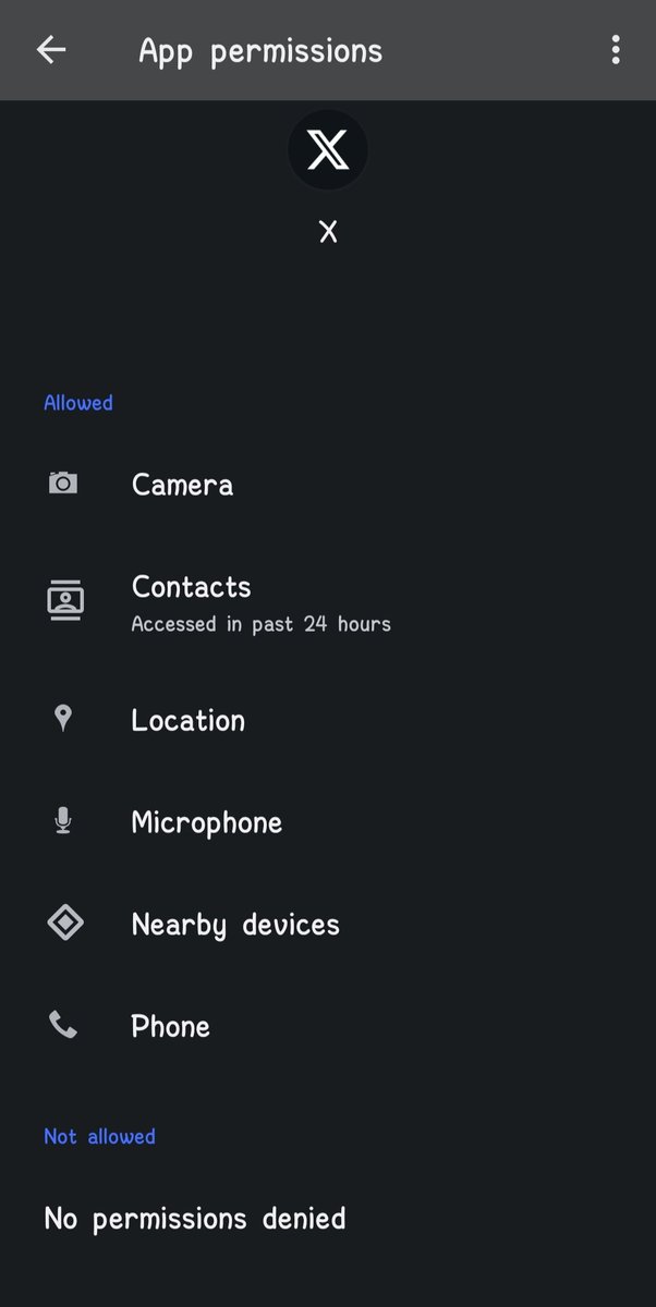 kentosday's tweet image. so the storage/media permission is gone from the option, can't send any media via app now, i'm sharing this straight from my gallery... wtf is going on 😭