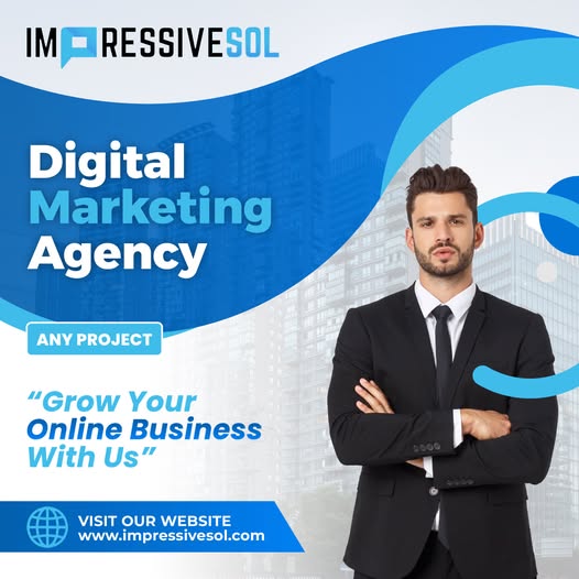 📷 ImpressiveSol is your go-to Digital Marketing Agency for any project! 📷 Boost your online business with our expertise in SEO, social media, and more. Let's take your brand to new heights! 📷
📷 Visit us: impressivesol.com
#DigitalMarketing #SEO #SocialMediaMarketing