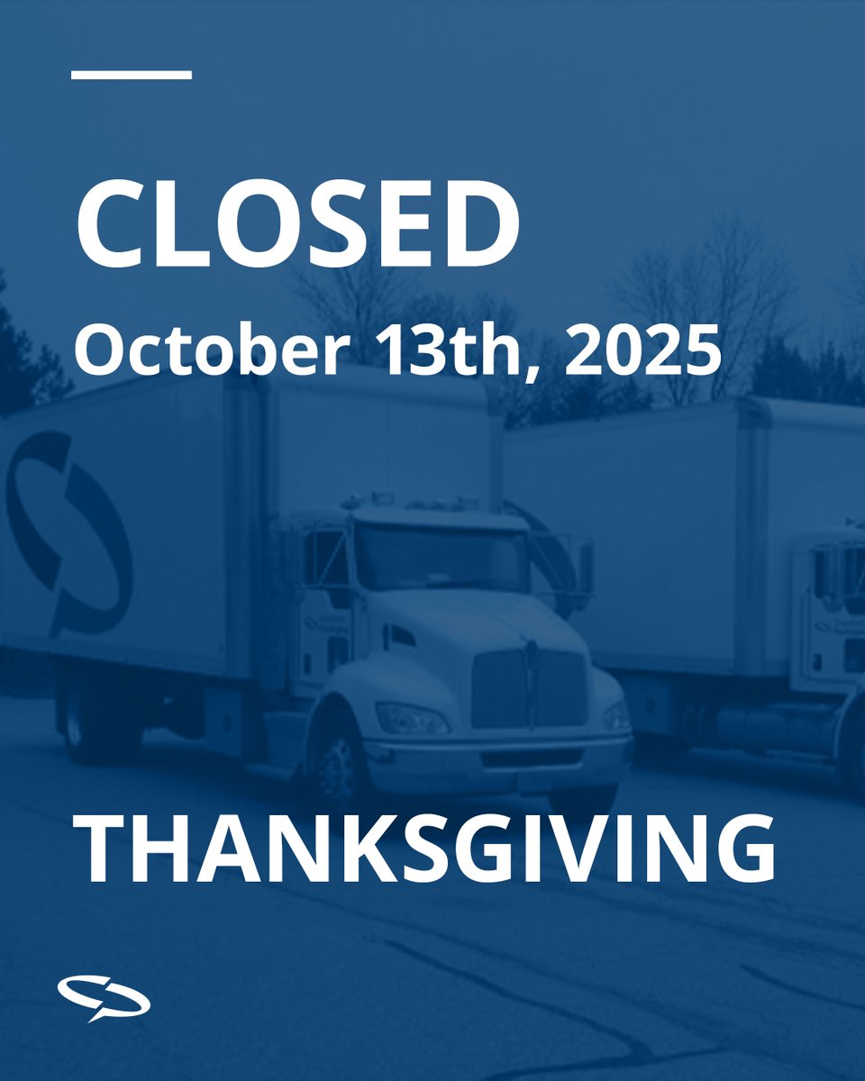 Please note all Crawford Packaging locations will be closed on Monday, October 13th for #Thanksgiving. We will reopen on Tuesday, October 14th at 8:30 AM.

Click the link for our delivery schedule: crawfordpackaging.com/company/news/d…

#CrawfordPackaging #BestManaged #DeliverySchedule