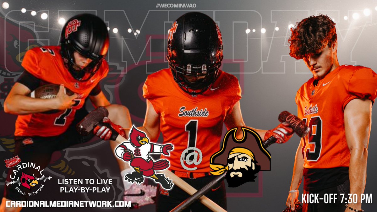 🏈 GAMEDAY!
The 7-0 Cardinals travel to Somerset to face Pulaski Co. in a big District showdown!

📊 Stats, blog &amp; more: sltouchdownclub.com

🎙️ Live coverage: cardinalmedianetwork.com

#WeCominWAO #onwardcards #sltouchdownclub