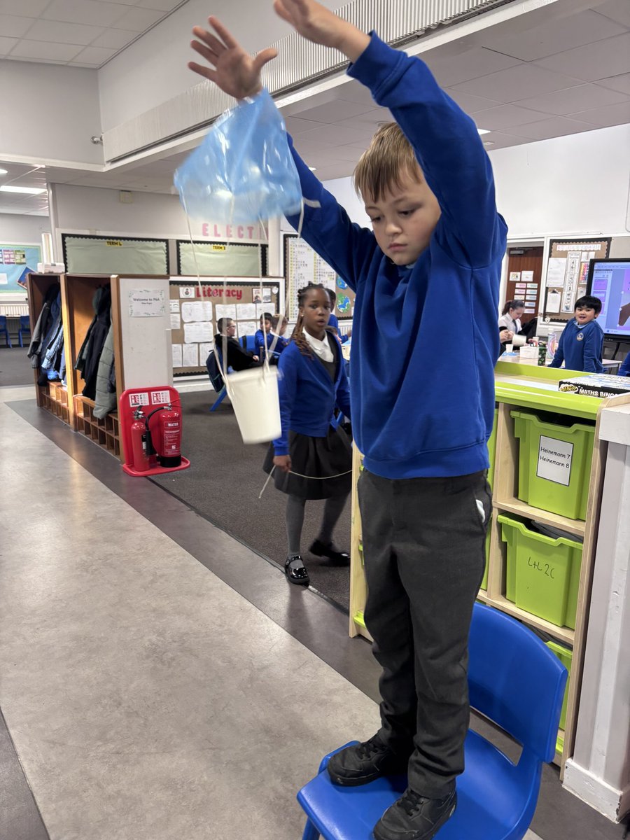 P6A have been learning all about air resistance this week. We designed and created our own parachutes to put our knowledge to the test! 🪂 #article29