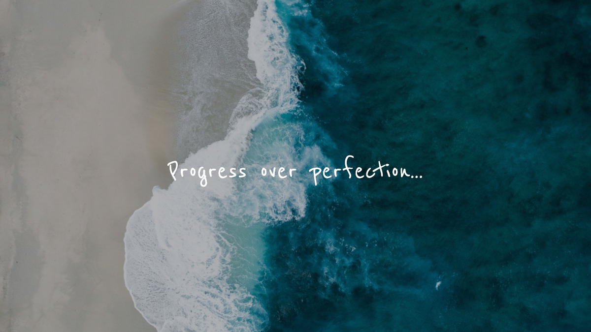 Progress over perfection.
These are 3 words that hold so much wisdom. 
Want to create your own quote graphics? Get started with Stencil today. 
getstencil.com