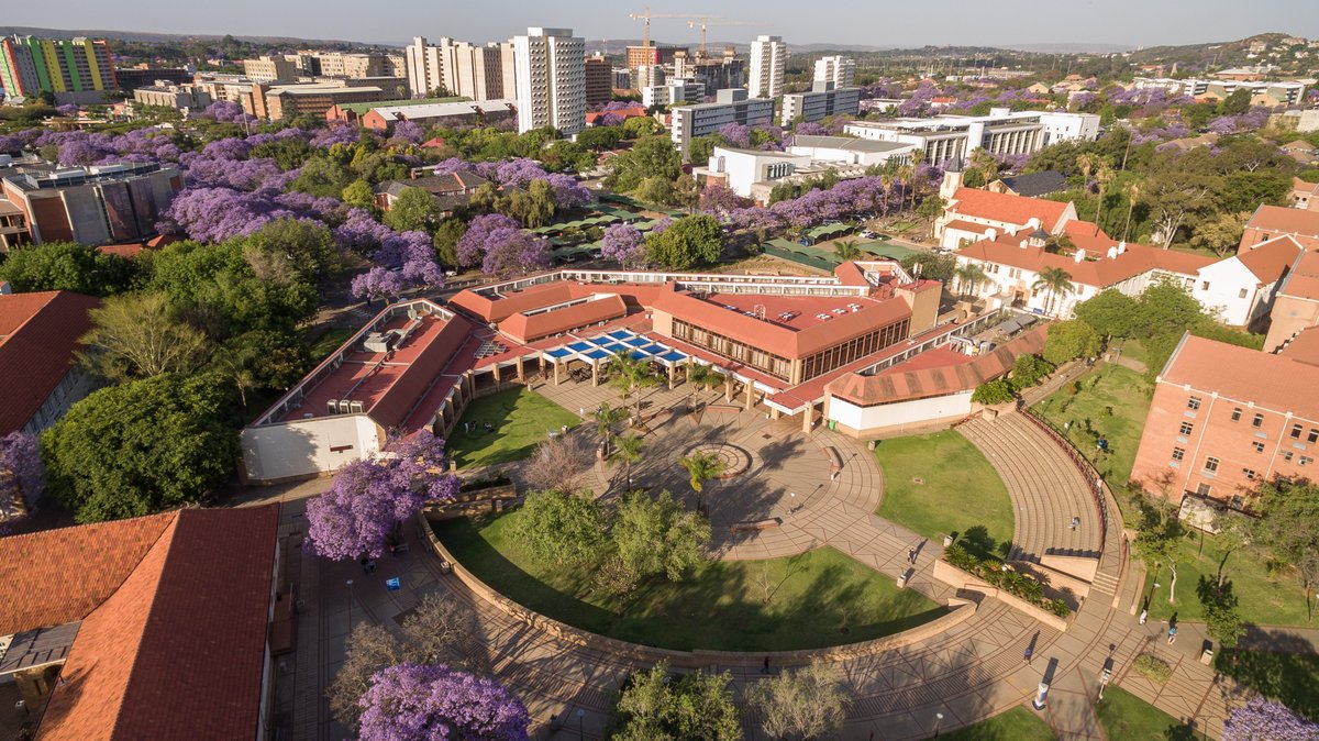 UPTuks's tweet photo. It's Jacaranda season 💜 From above, Jacarandas add a touch of purple across the University of Pretoria. Stay tuned for more #JacarandaFridays!

#UniversityOfPretoria #JacarandaSeason https://t.co/sJpyS8x5lh