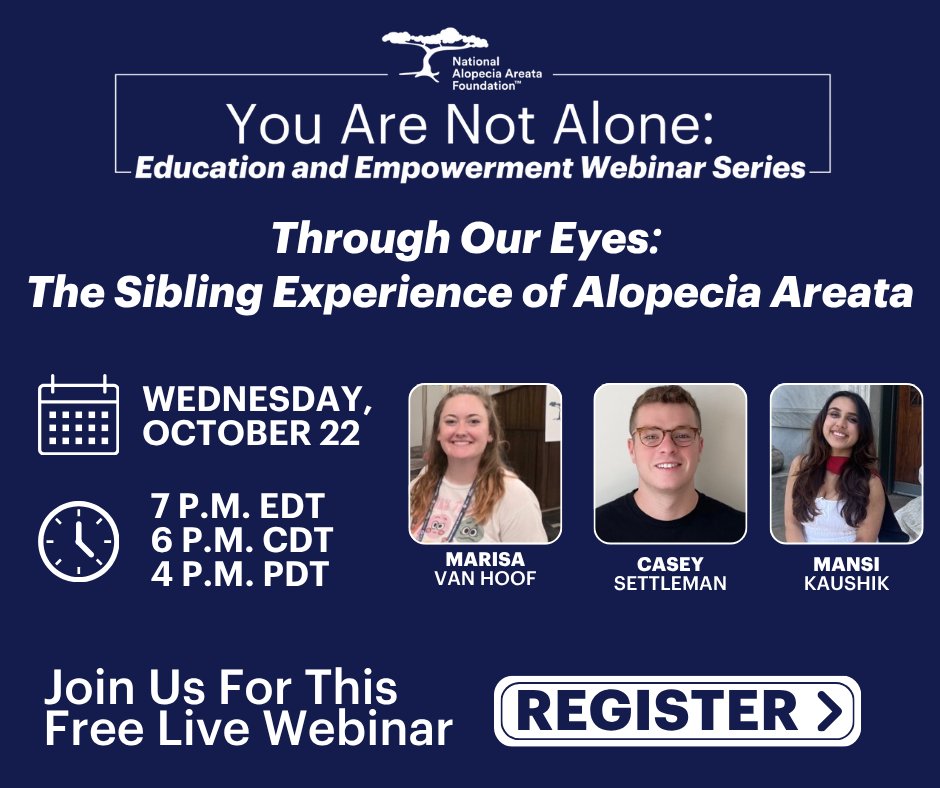 Join us for our next free live webinar for an inspiring conversation to learn more about the sibling experience, including how they navigate their own emotions while still playing an important role in their loved one’s journey. Click the link in our bio to register today.