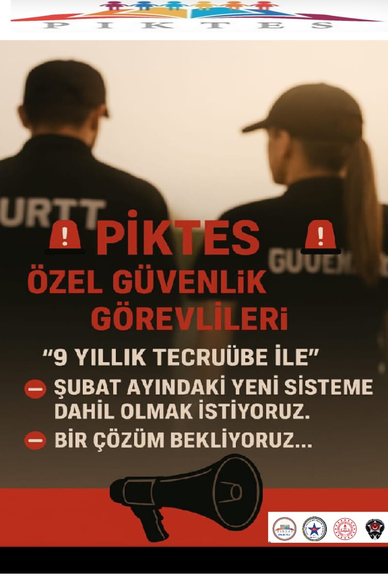 #Piktes
<a href="/RTErdogan/">Recep Tayyip Erdoğan</a>

🚨TÜM OKULLAR GÜVENDE OLSUN
🚨OKULLARDA 9 YILLIK TECRÜBE İLE 
🚨PİKTES ÖZEL GÜVENLİK GÖREVLİLERİ
🚨OKULLAR DA DAİMİ ÇALIŞMAYI BEKLİYOR ❗