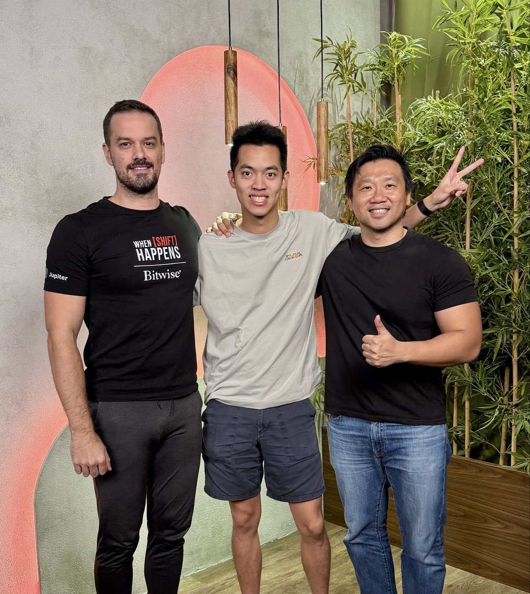 Meteora AG team with podcast host Kevin from When Shift Happens