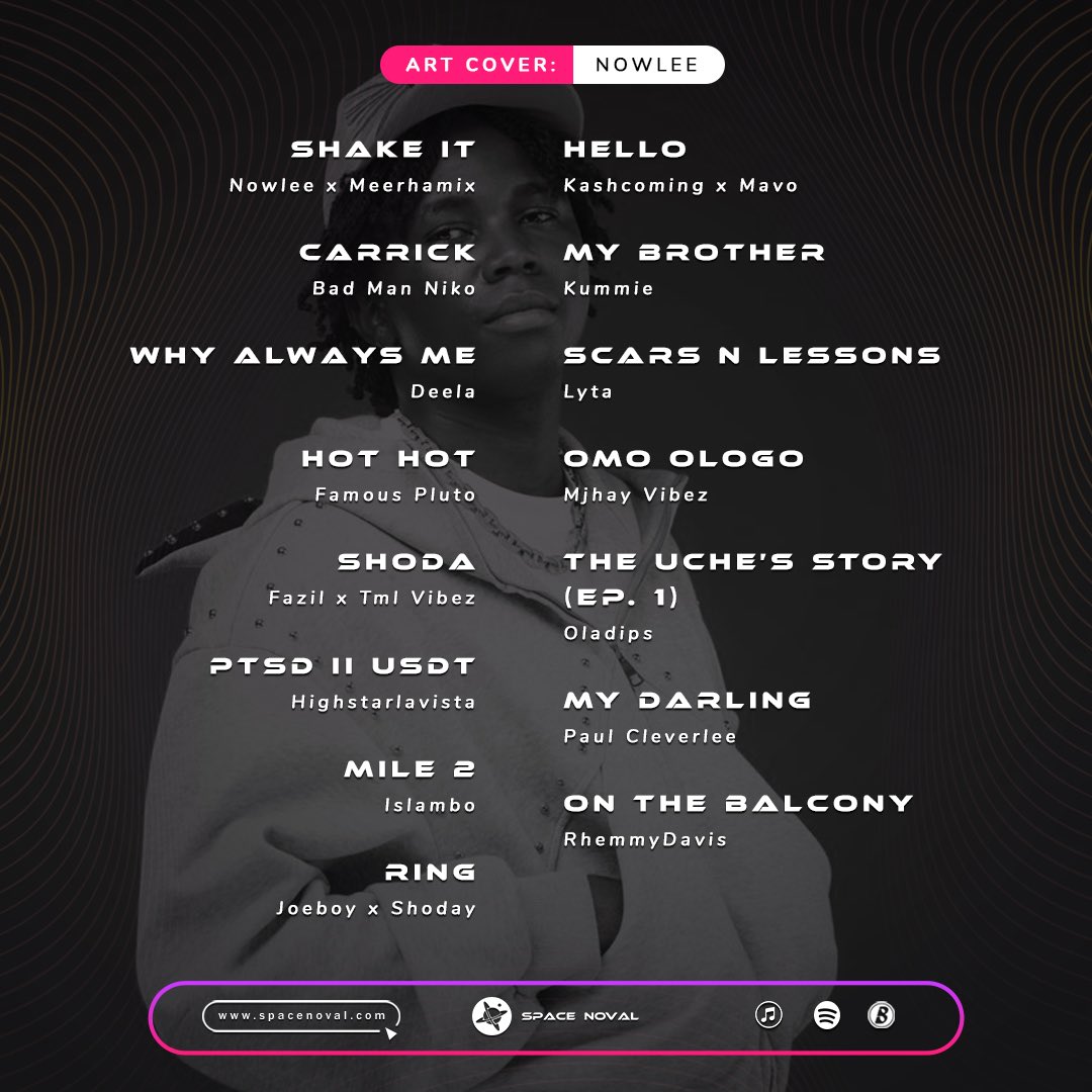 New music Friday 💜💃

We featured <a href="/MrNowlee/">Nowlee</a> on his new track with <a href="/meerharmix_/">Bhard!</a> 
We also got top new bangers on our playlist 
Go check it out.🫶🏾

#newmusicfriday #nmf #spacenoval