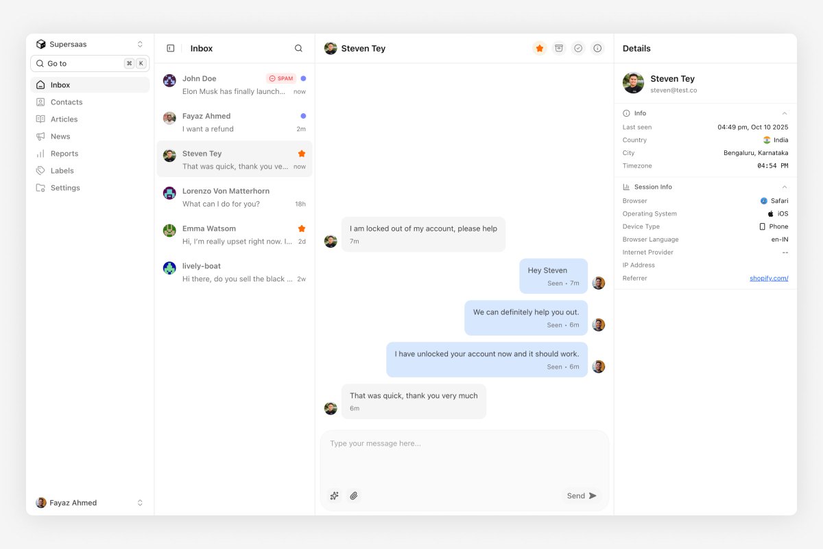 fayazara's tweet image. What if I told you, you can selfhost this lightweight intercom alternative on just a $5/mo server, with a single command?

Let me know if you want early acces.