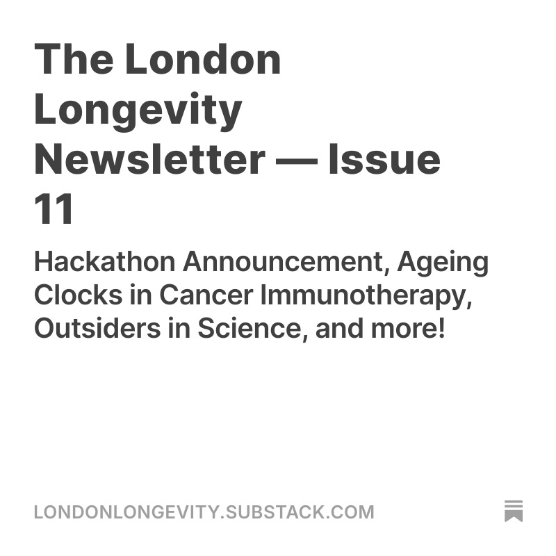 London Longevity Network tweet media