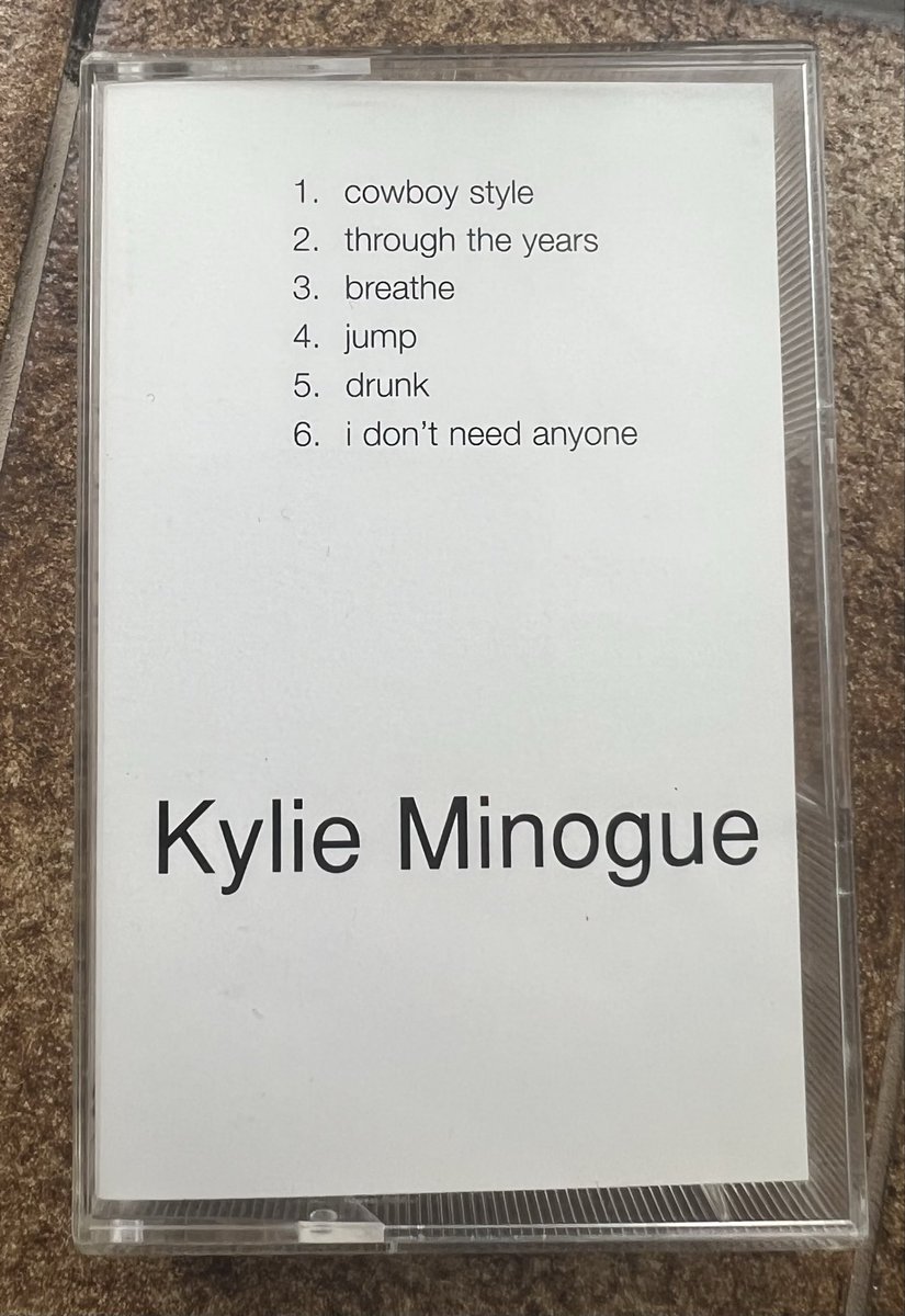 adrianclarkson's tweet image. Cheeky little arrival @kylieminogue #KylieMinogue #ImpossiblePrincess #Cassette #Promo