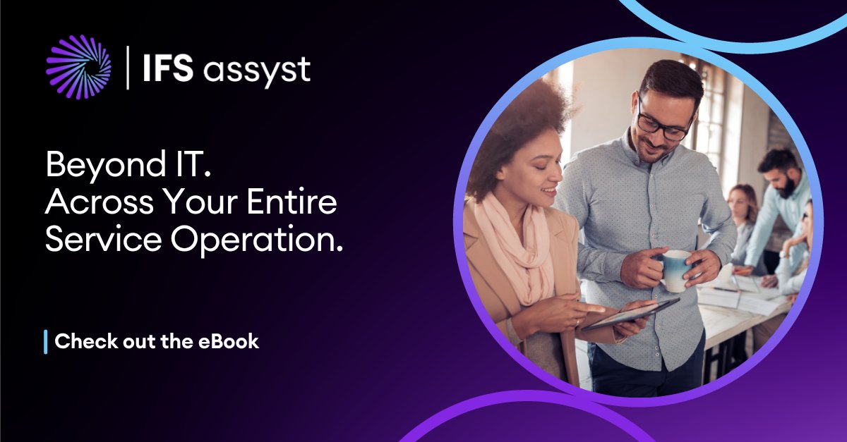 IFSassyst's tweet image. Your customers expect fast, seamless service. Can your internal operations keep up?

See how ESM gives service providers the structure to grow—without the growing pains. ifs.link/92Ueba
#ESM #EnterpriseServiceManagement