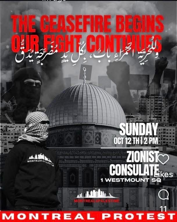 And yet, a ceasefire has been signed.

As I’ve been saying for two years now: for many who take part in this movement, it was never about peace. Their goal has always been to delegitimize the only Jewish state and to dehumanize Jews everywhere.

At least they’re finally being
