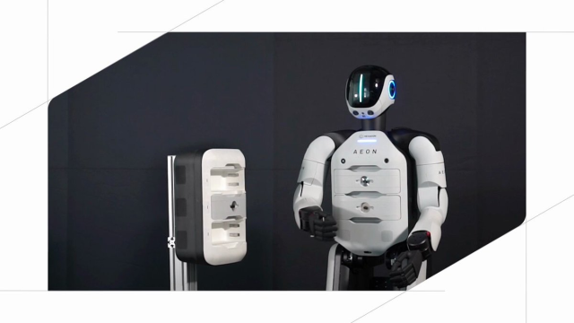 Meet AEON’s self-swapping #battery capability, marking a new era where humanoid #robots can recharge and sustain themselves without human intervention. 🤖🔋 ⚡Find out how we’re powering the future of #autonomy: hxgn.biz/3H0l8V4... hxgn.biz/4q1RtN8