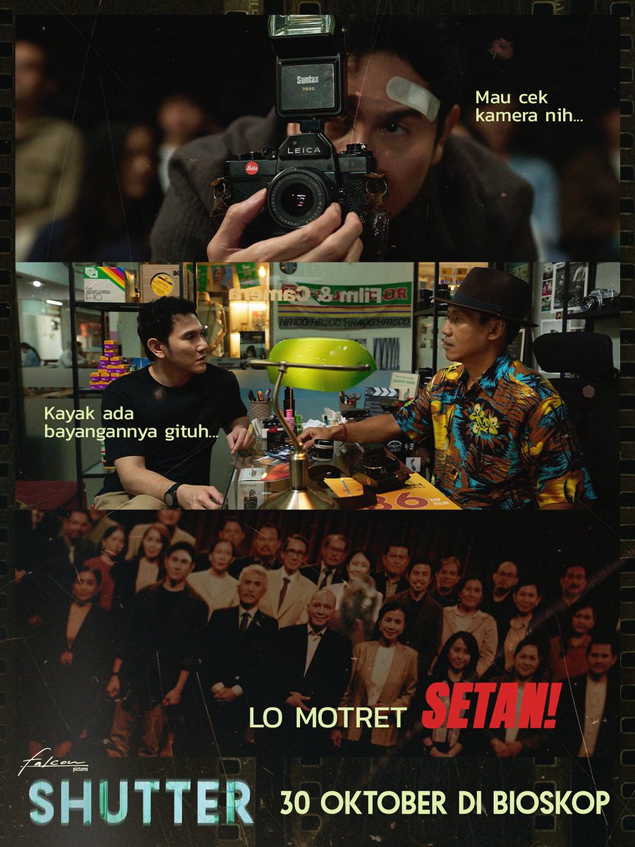 cinepolisID's tweet image. Pernah gak sih kalian tuh foto-foto disuatu tempat atau acara namun nemu hal yang aneh dari hasil foto kalian??

Nah bisa jadi “Lo Motret S*TAN”

Nantikan #Shutter 📸🧟‍♀️
Tayang 30 Oktober di Cinépolis Cinemas. 

#Shutter #CinepolisID