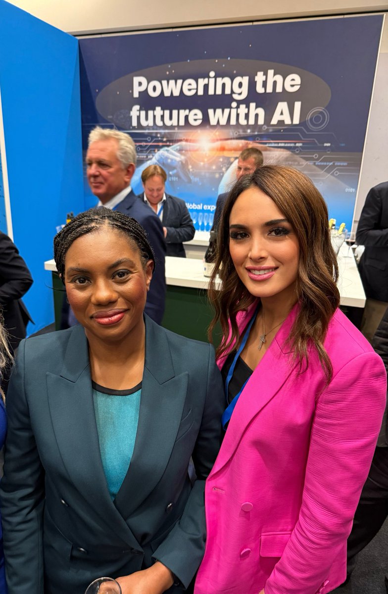 NatachaTannous's tweet image. #KemiBadenoch’s pledge list: abolish #stampduty on your home, scrap #ECHR obligations, slash waste, tighten immigration among many other policies. 
A conservative reset in one speech. 

Pic 1 with @KemiBadenoch the Leader of the Conservative Party
Pic 2 with @HuddlestonNigel 
Pic