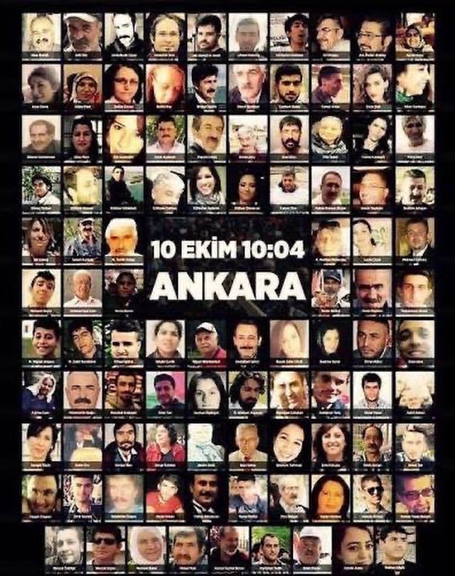10 yıl önce bugün 104 canımız Ankara Garı önünde IŞİD barbarları tarafından katledildi. Bu katliama göz yumanlar, ülkeyi korku iklimine sürükleyip baskıyla yönetenler hala iktidarda! Unutmayacağız, affetmeyeceğiz! #10ekimankara #10EA