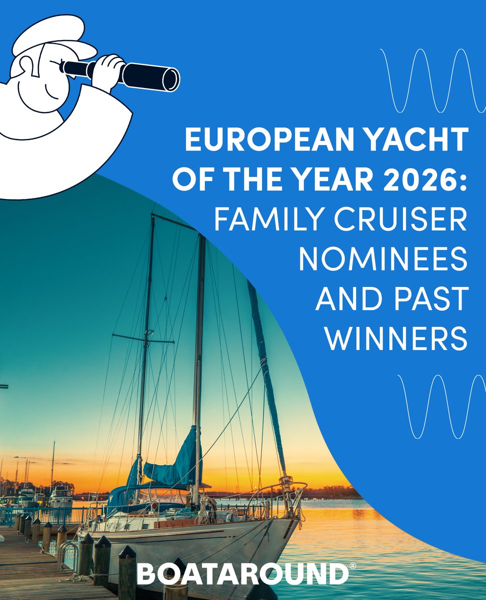 The nominees for European Yacht of the Year 2026 are out!
23 new sailboats compete across 4 categories - Family, Luxury &amp; Performance Cruisers + Multihulls.
We picked 3 of the most family-friendly, charter-ready models from the shortlist 🏆
boataround.com/blog/european-…