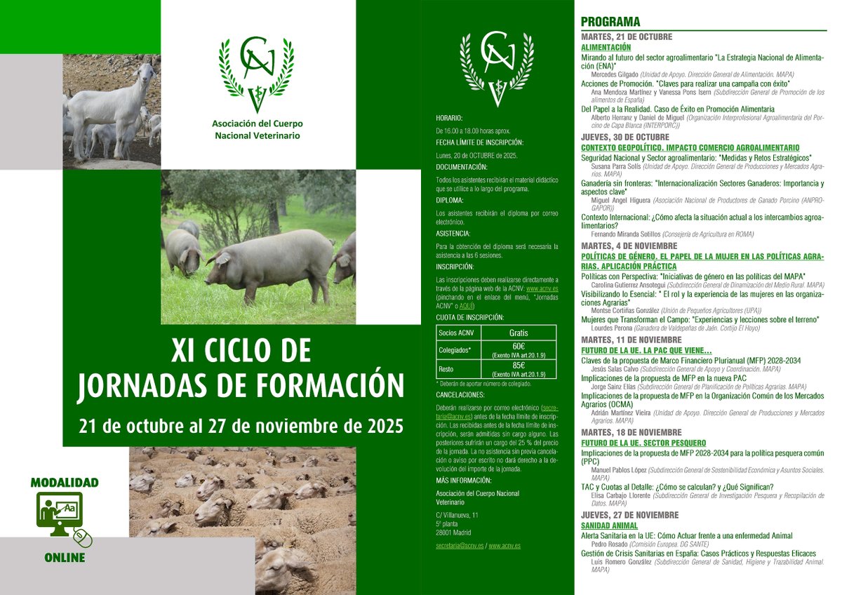 Próximamente dará comienzo la 11ª edición de las Jornadas de Formación de la ACNV.

¡No te las puedes perder!

Más información en: acnv.es/ciclo-de-jorna…