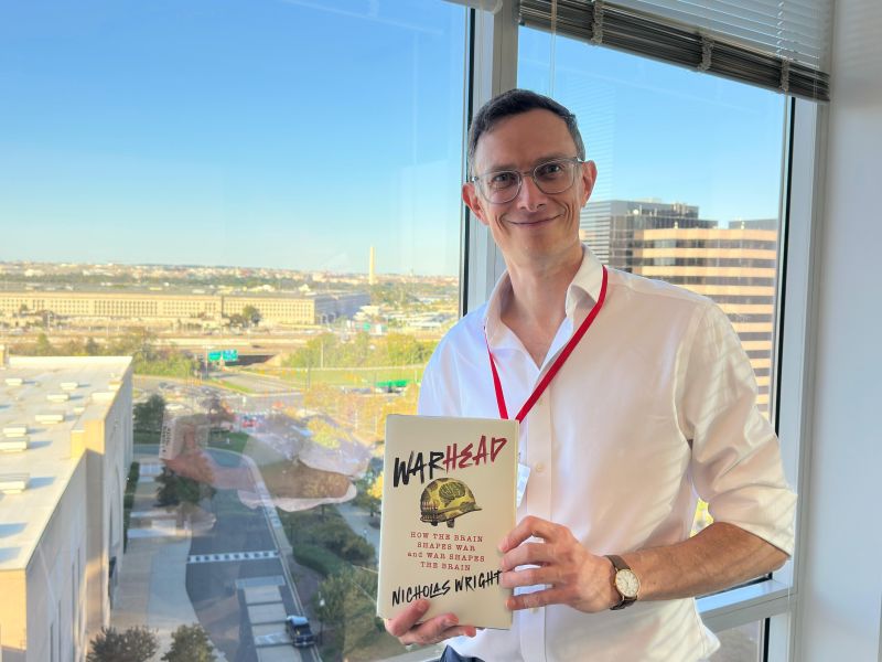 nicholasdwright's tweet image. Great turnout at @RANDCorporation in DC to discuss my book WARHEAD on war and the brain - out this week! Thanks for the very kind intro by the always deeply perceptive (and eloquent) @IskanderRehman.
amazon.com/Warhead-How-Br…
Amazing view of the Pentagon and Washington monument!