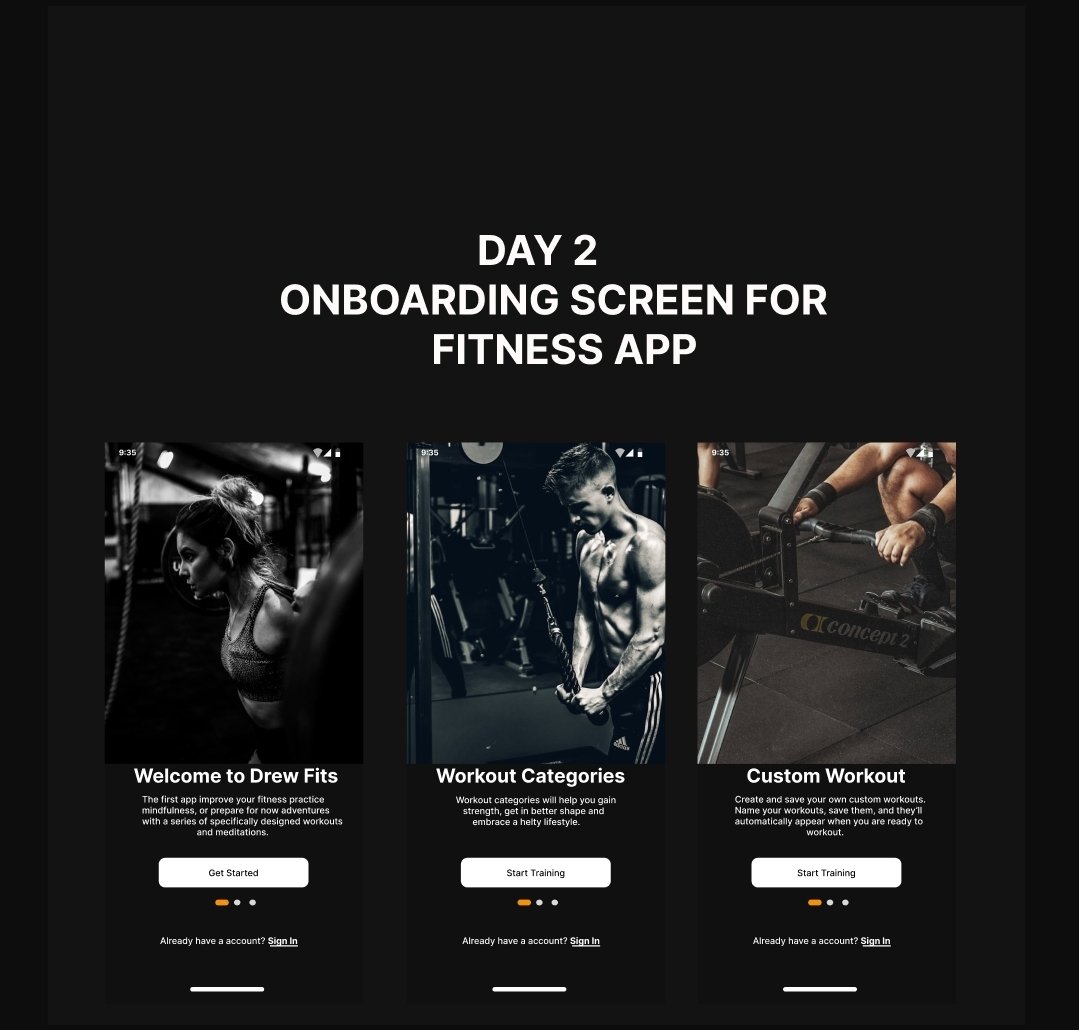 Tonydrew_13's tweet image. Day 2
Onboarding screens for Fitness App

#21daysuiuxchallenge #uiuxdesigner #productdesigner #Aptechowerri