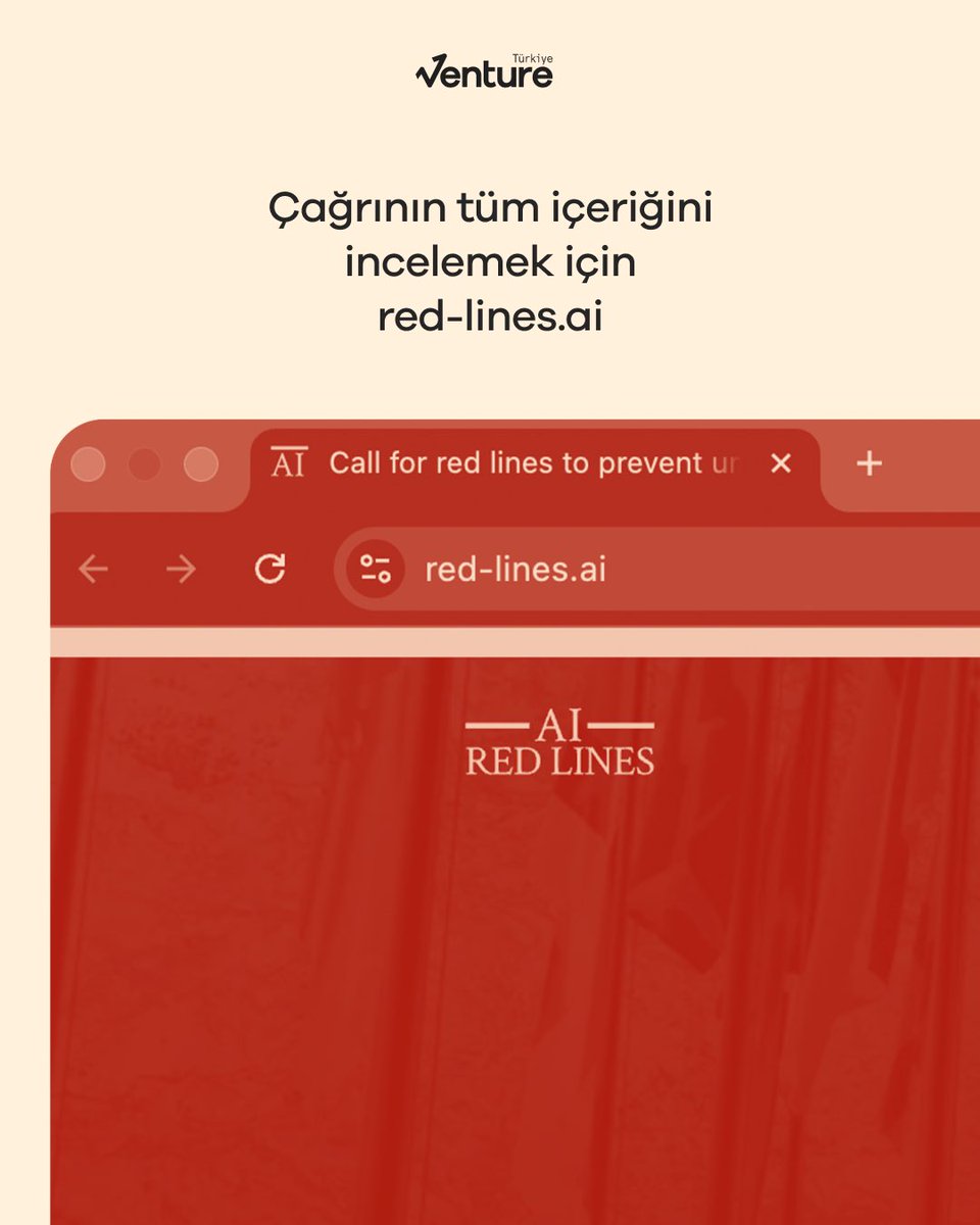 🌍 Yapay zekâ ve insanlığın “kırmızı çizgileri”
Nobel ödüllü ekonomist Daron Acemoğlu, ünlü tarihçi Yuval Noah Harari ve çok sayıda önde gelen bilim insanı ve düşünür, yapay zekânın kontrolsüz gelişimine karşı hükümetleri acil önlem almaya çağırıyor.

🔴 Red Lines Initiative,