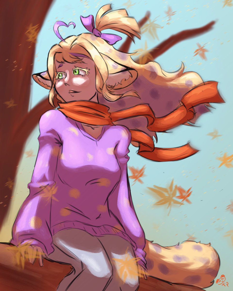 Sooo... On fait genre j'ai pas changer la saison du Giveway été en automne parce que je suis en retard.

Voilà déjà la première gagnante <a href="/HunhRomanie/">Romany 🐆💜</a> 
GG à toi, j'espère ça te plait

#Giveaway #vtuber #artwork