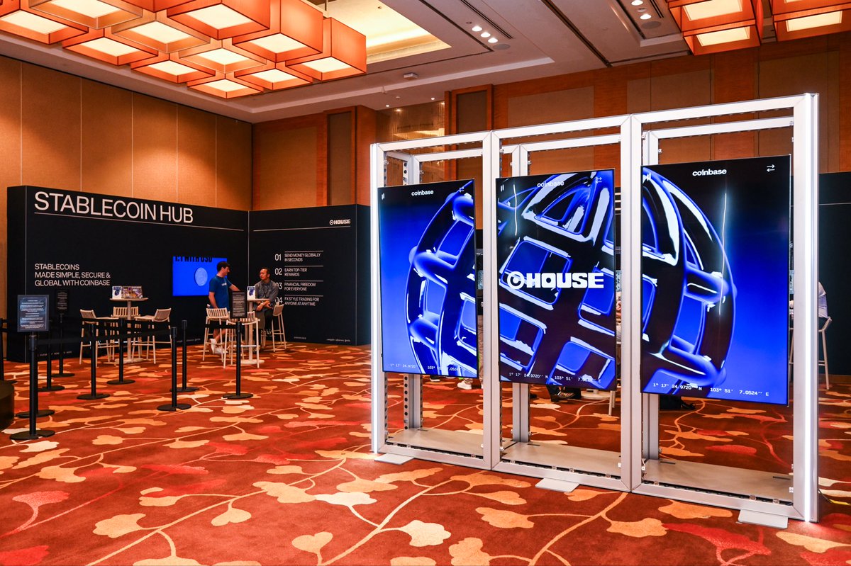 yvessire's tweet photo. token 2049 singapore was a dope event to do. one coinbase house, one base cafe and one formula one driver appearance 😉 https://t.co/4j50v4gMWh