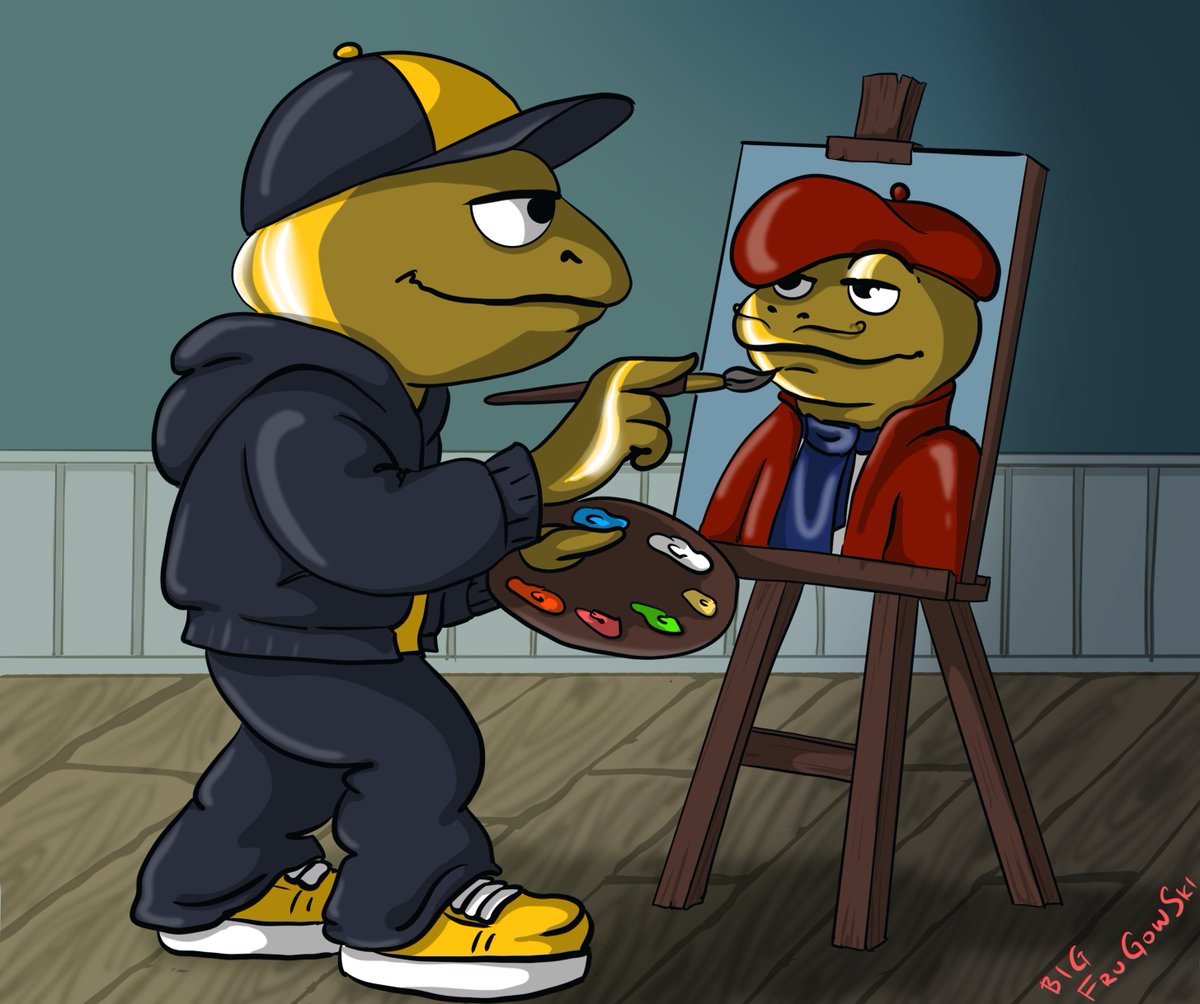 1. Self-portrait of the artist #4OG  done Live!

Starting <a href="/RachelConlan/">Rachel Conlan</a> art in 5 mins. Come, join Rachel, the frog will show you around Paris.
