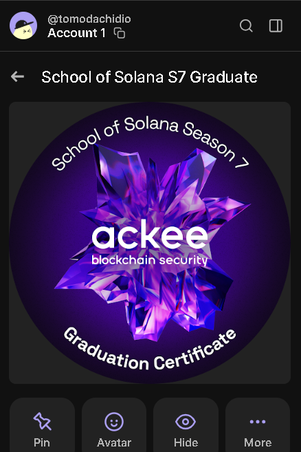nft <a href="/AckeeBlockchain/">Ackee Blockchain Security</a> school of solana s7