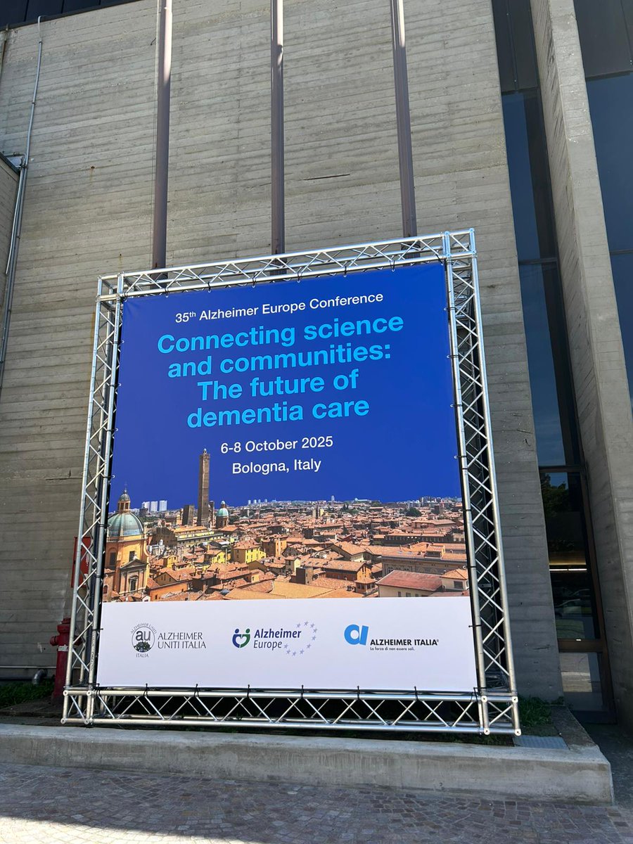 FhP_AICOS's tweet image. We participated in the #Alzheimer Europe Conference 2025, held in Bologna, Italy 🇮🇹 from 6–8 October.
Inês Silva, presented a poster titled “Co-designing an assistive technology with people with #dementia: Navigating Paradoxes from Participatory Research.”
#CoDesign