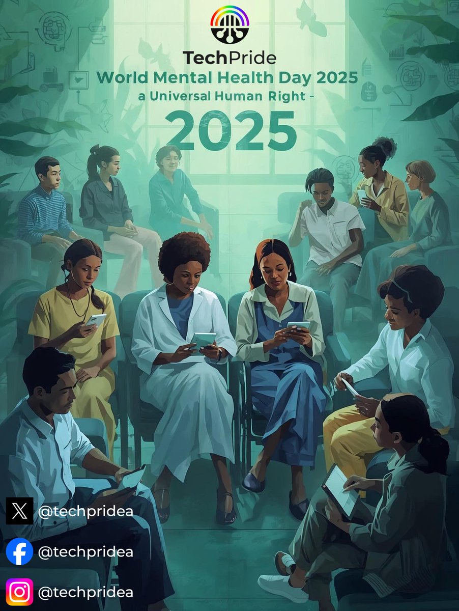TechprideA's tweet image. 💚 Today we affirm that Mental Health is a Universal Human Right.
Everyone deserves access, care, and compassion — especially Marginalised and Vulnerable Individuals across Nigeria.
Let’s build a world where no one is left behind.
#WorldMentalHealthDay #MentalHealthMatters